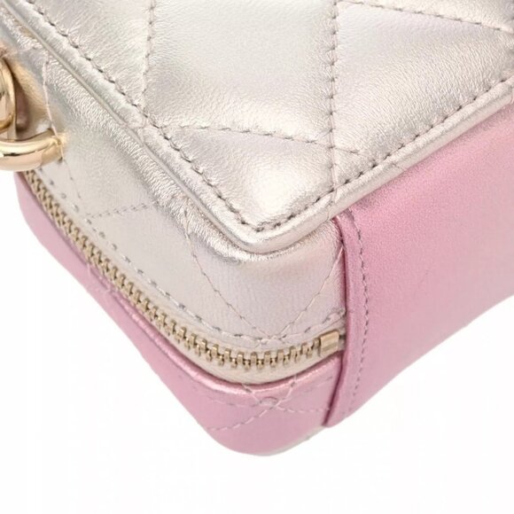 CHANEL Matrasse Mini Chain bag Silver/Pink AP2529 shoulder bag - Picture 7 of 16